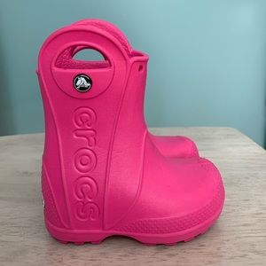 Baby Girls croc rain boots